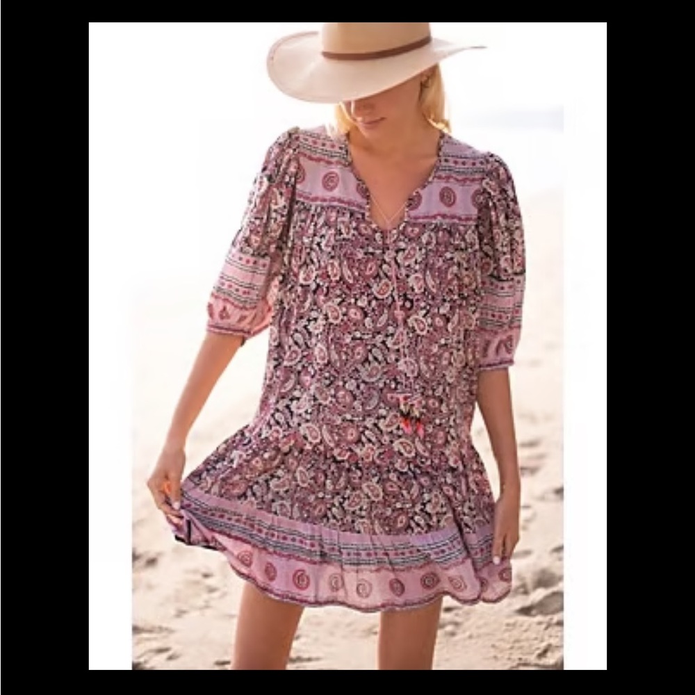 BELL women's mini dress in pink print